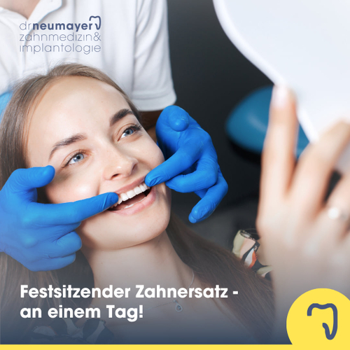 Festsitzender Zahnersatz an einem Tag - eine moderne und schnelle Lösung